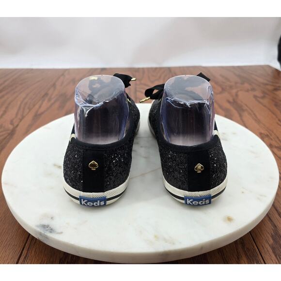 Kate Spade Keds X Kate Spade New York Black Glitter Sneakers - Picture 4 of 9
